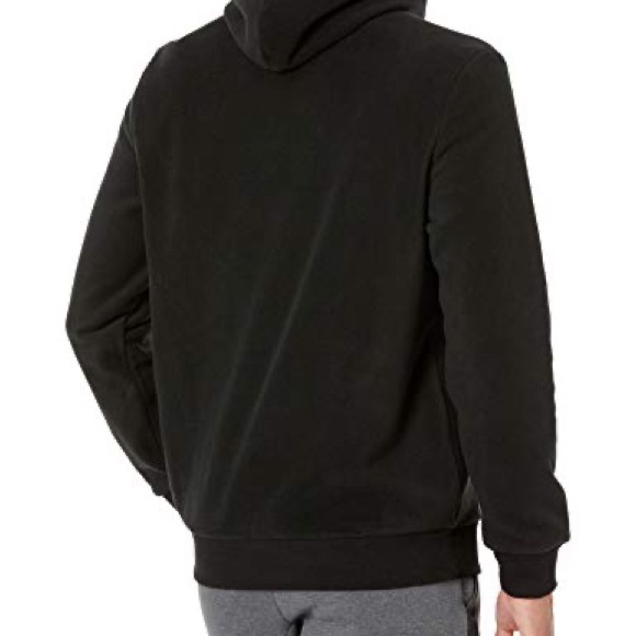 Calvin Klein Jeans Men's Fleece Hoodie Logo Embroidered Sweatshirt Black Large - Picture 2 of 3